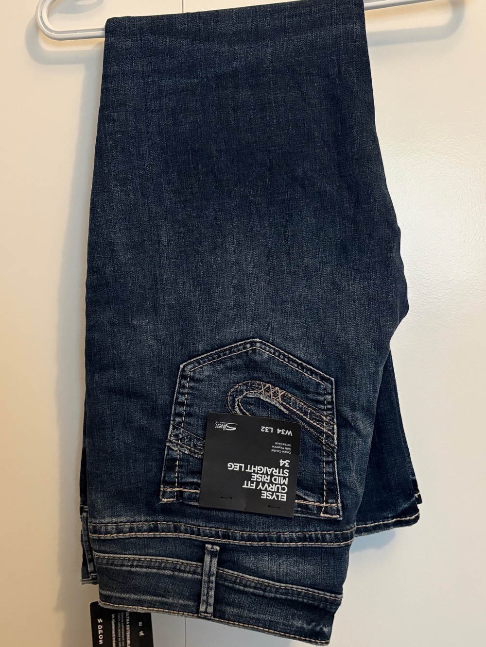 Silver Jeans Women’s Dark Blue Slim Straight Jeans 34x32
